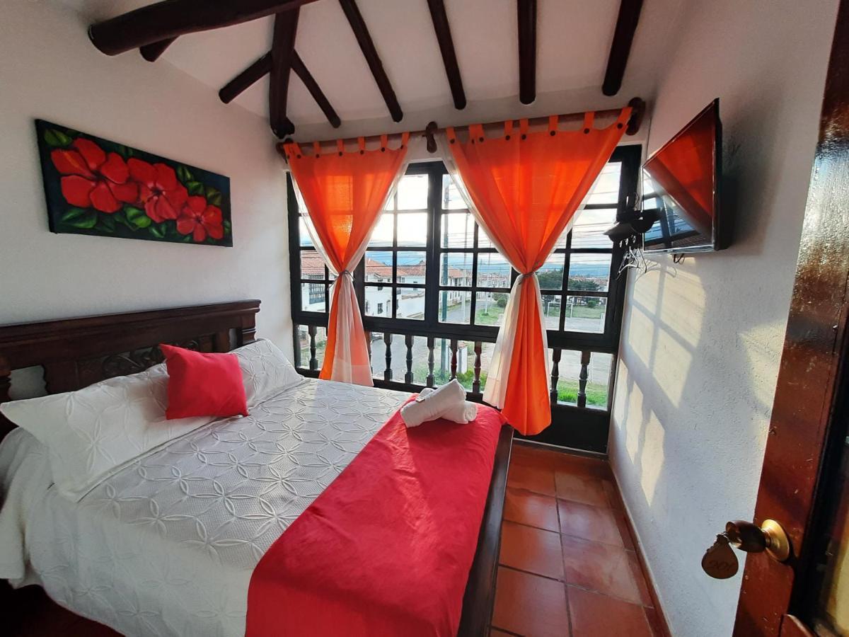 Aparta Hotel El Refugio De Maria Villa de Leyva Ngoại thất bức ảnh